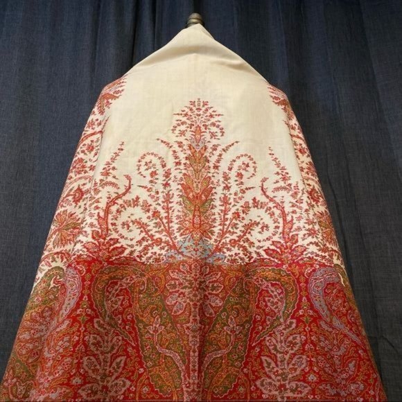 1800’s Wool Paisley Shawl -extra large! 146” x 64” - Picture 3 of 16